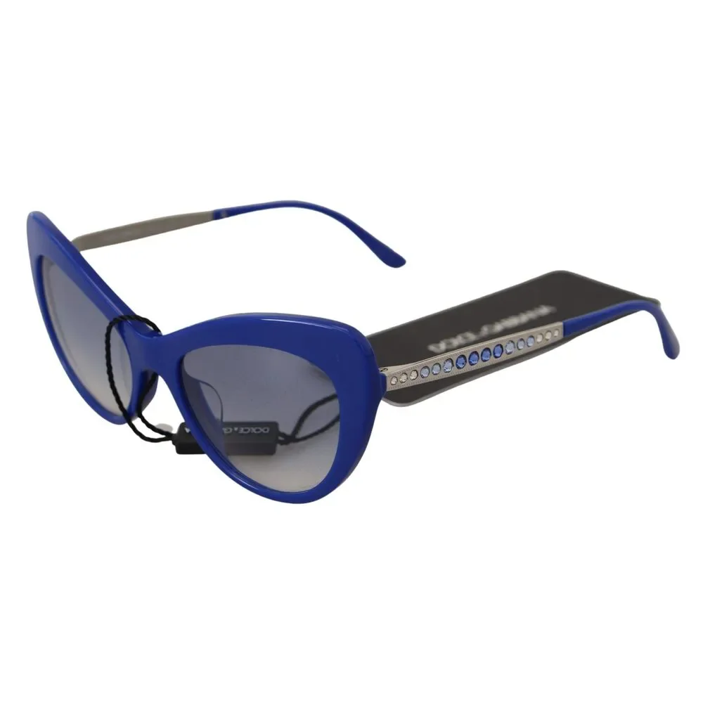 Dolce & Gabbana Blue Acetate Full Rim Cat Eye DG4307 Sunglasses - Picture 3 of 9